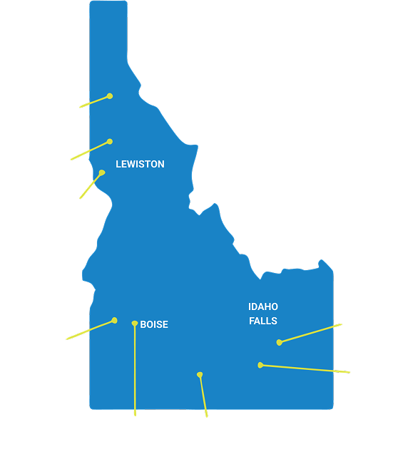 Map of Idaho